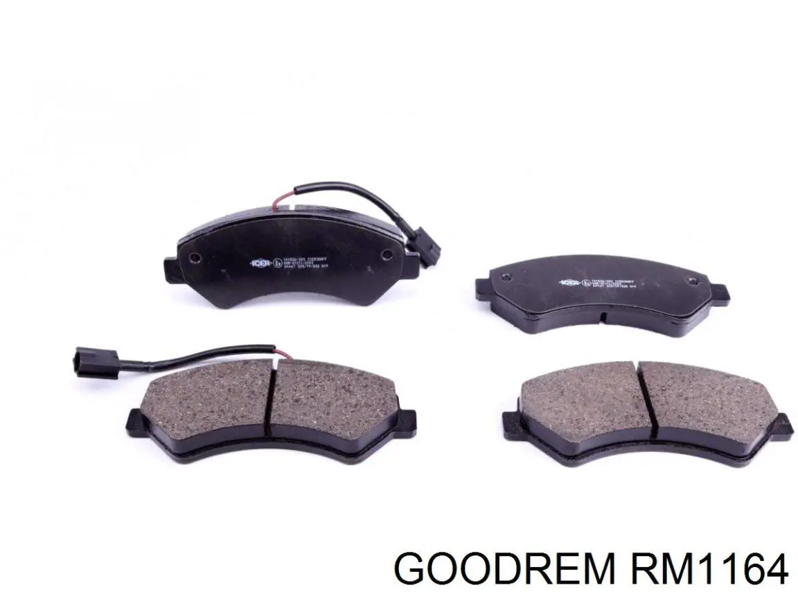 Sapatas do freio dianteiras de disco Goodrem RM1164 preço, a partir de 50,81 USD