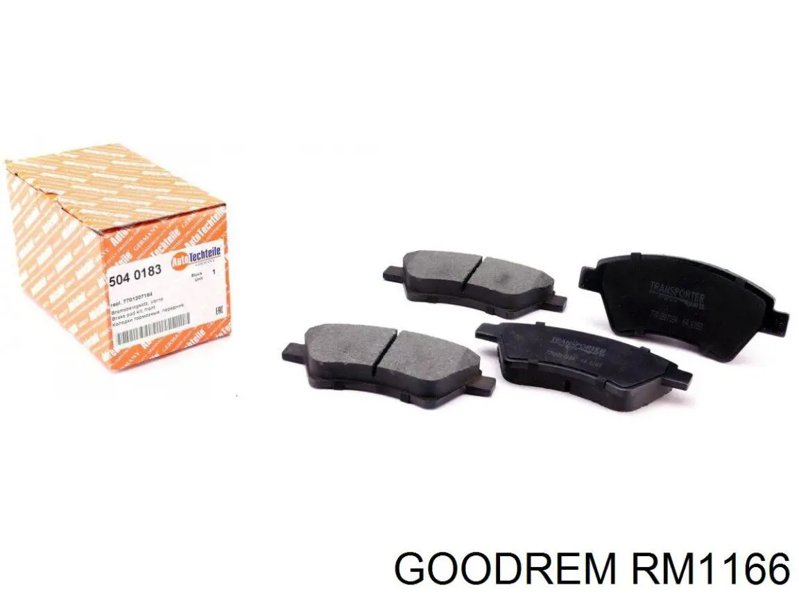 RM1166 Goodrem Sapatas do freio dianteiras de disco