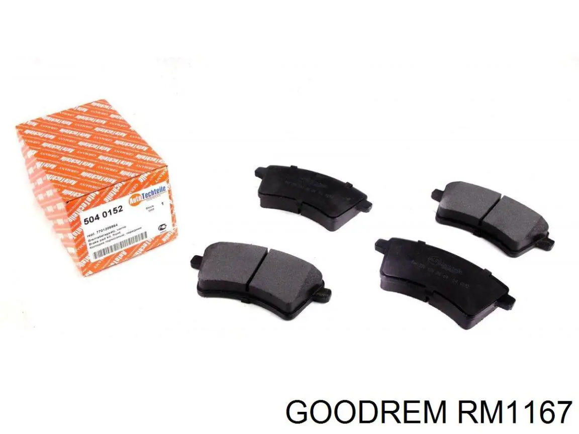 Sapatas do freio dianteiras de disco Goodrem RM1167 preço, a partir de 28,23 USD