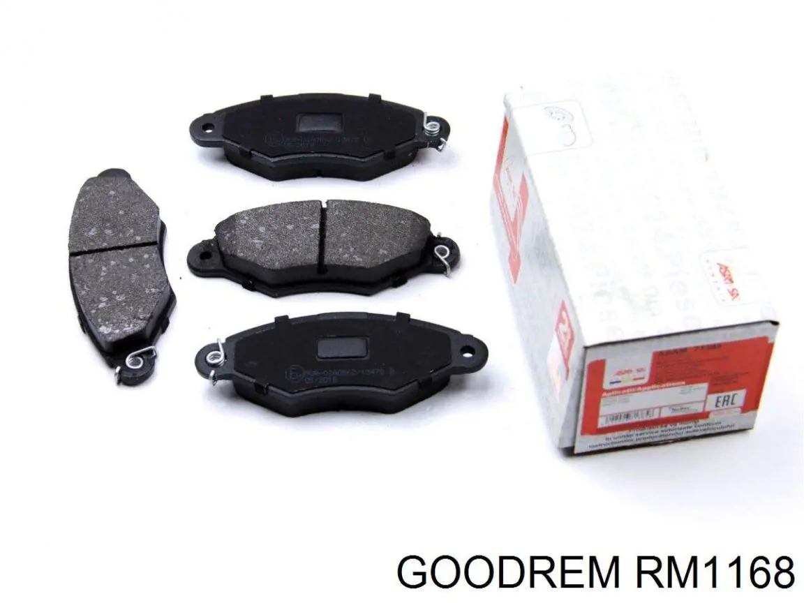 Sapatas do freio dianteiras de disco Goodrem RM1168 preço, a partir de 23,44 USD