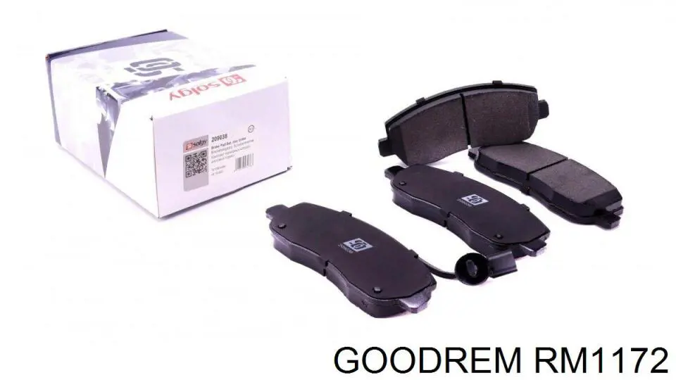 RM1172 Goodrem Sapatas do freio dianteiras de disco