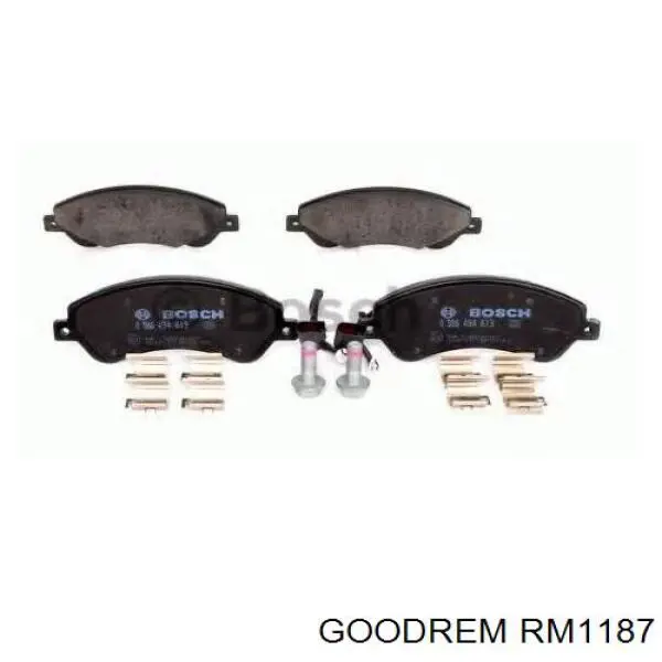 Sapatas do freio dianteiras de disco Goodrem RM1187 preço, a partir de 39,52 USD
