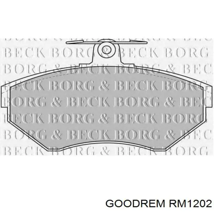 RM1202 Goodrem Sapatas do freio dianteiras de disco