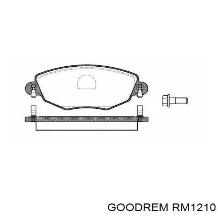 Compre RM1210 Goodrem Sapatas do freio dianteiras de disco
