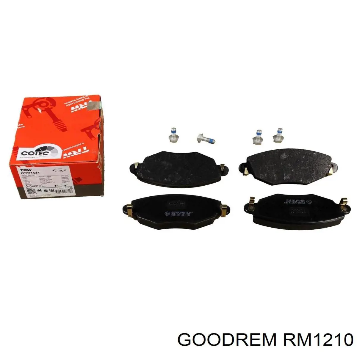 RM1210 Goodrem Sapatas do freio dianteiras de disco