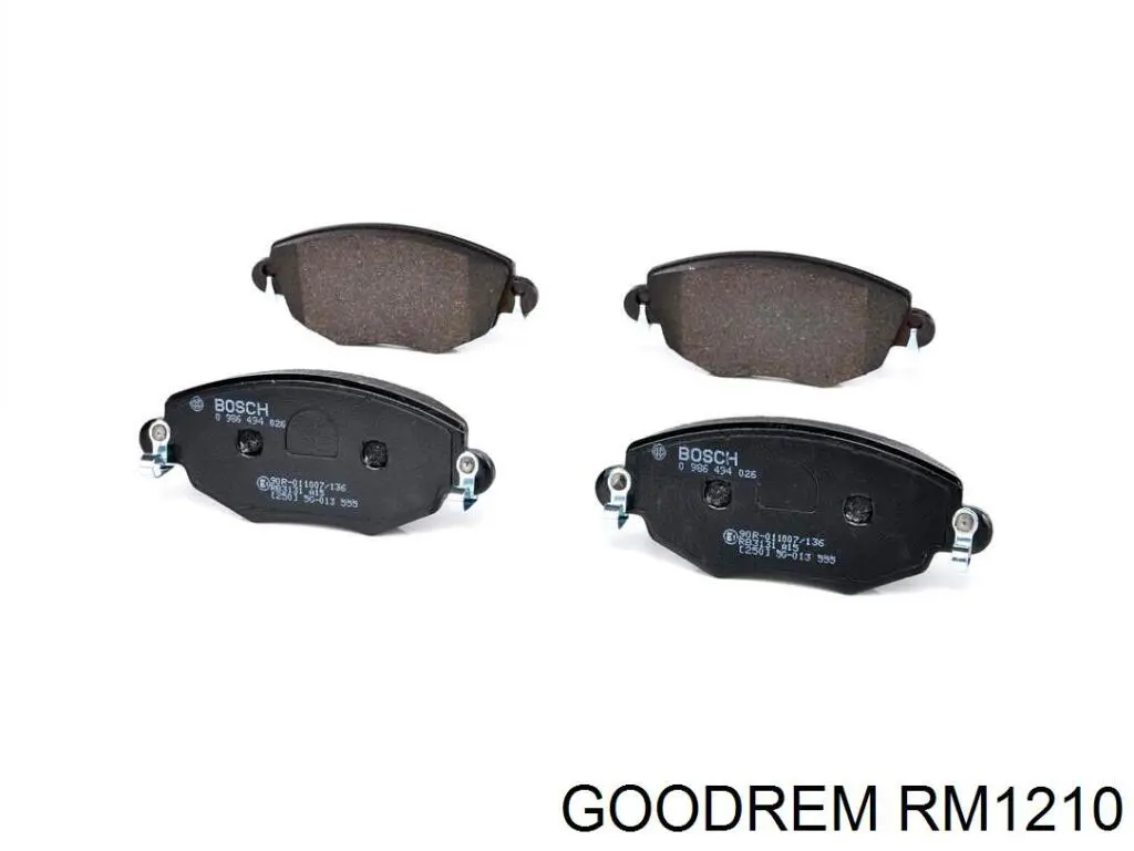 Compre RM1210 Goodrem Sapatas do freio dianteiras de disco