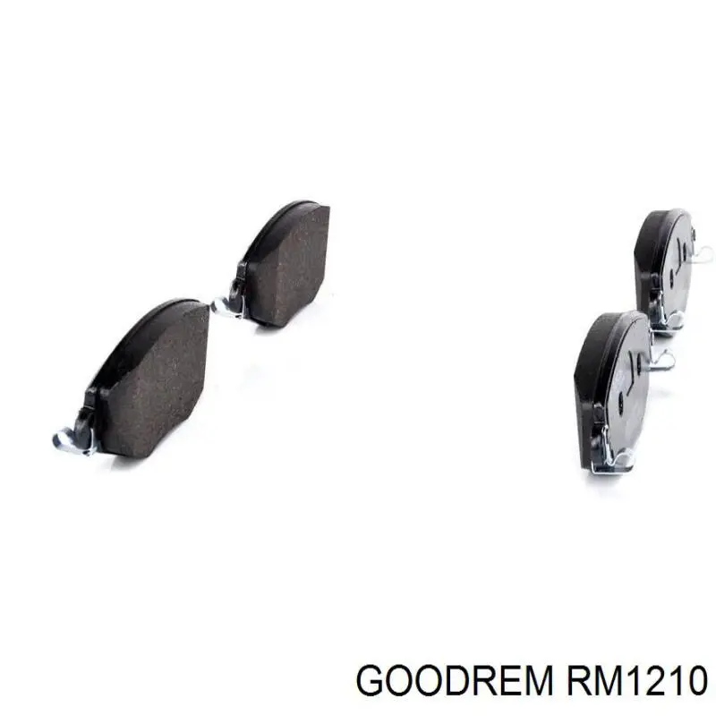 Sapatas do freio dianteiras de disco Goodrem RM1210