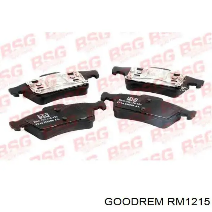 Sapatas do freio traseiras de disco Goodrem RM1215 preço, a partir de 22,06 USD