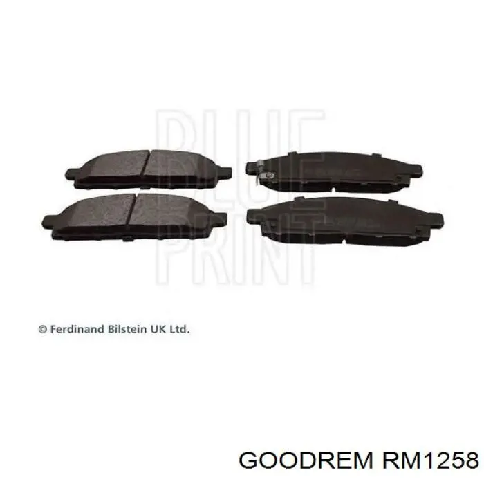 Sapatas do freio dianteiras de disco Goodrem RM1258 preço, a partir de 30,75 USD