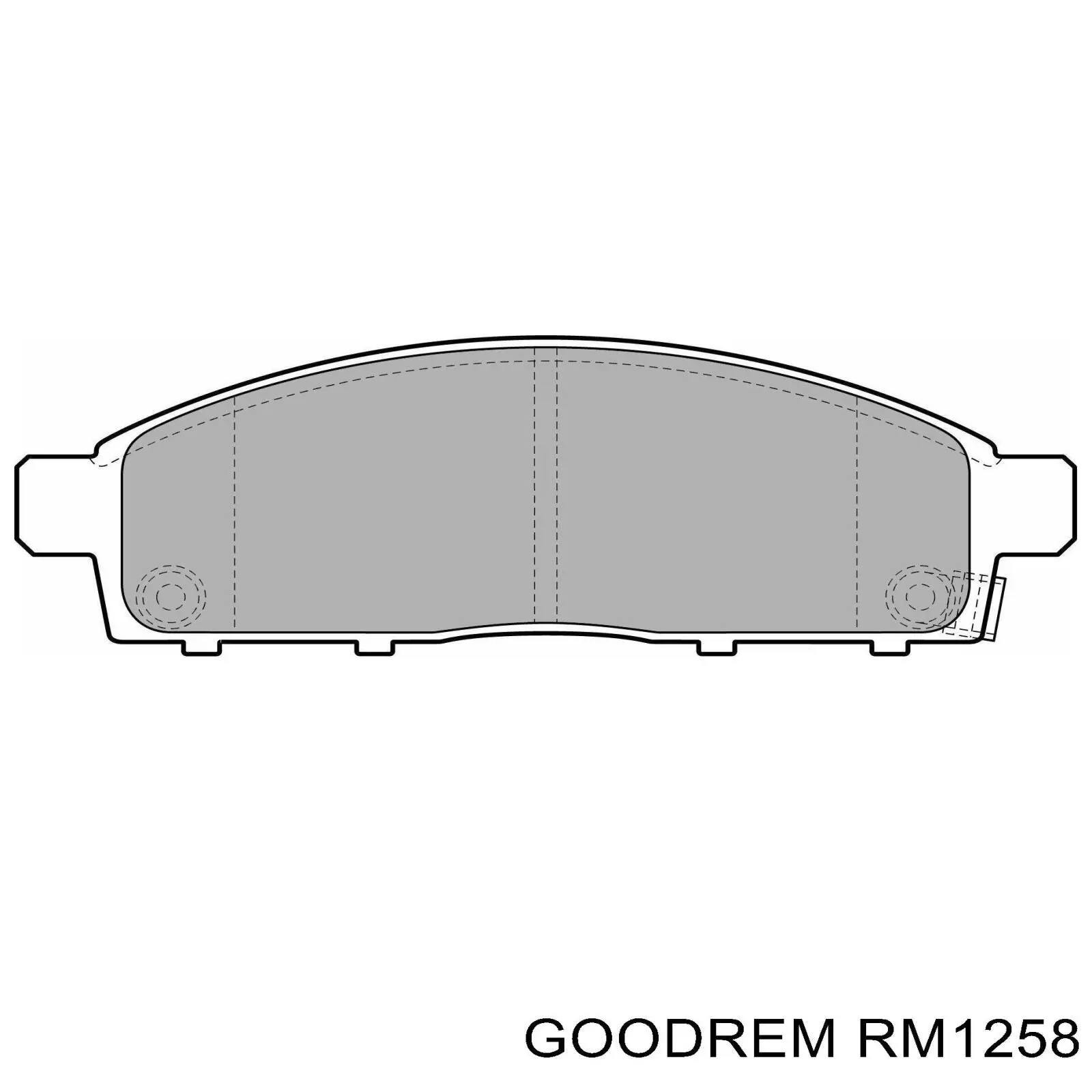Compre RM1258 Goodrem Sapatas do freio dianteiras de disco