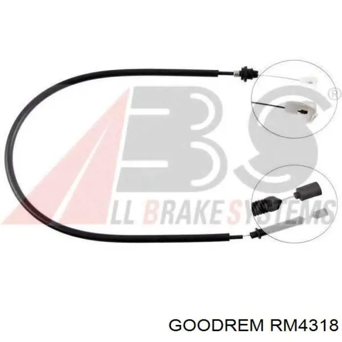 Cabo/pedal de gás (de acelerador) RM4318 Goodrem