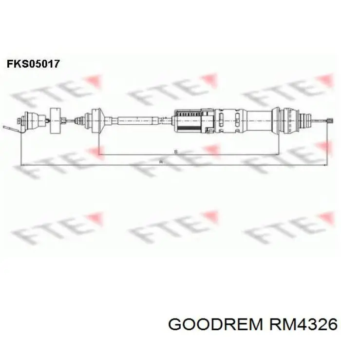 Compre RM4326 Goodrem Cabo de embraiagem