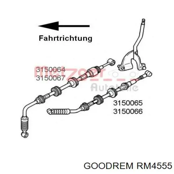 Cabo de mudança (de seleção de velocidade) Goodrem RM4555 preço, a partir de 75,00 USD