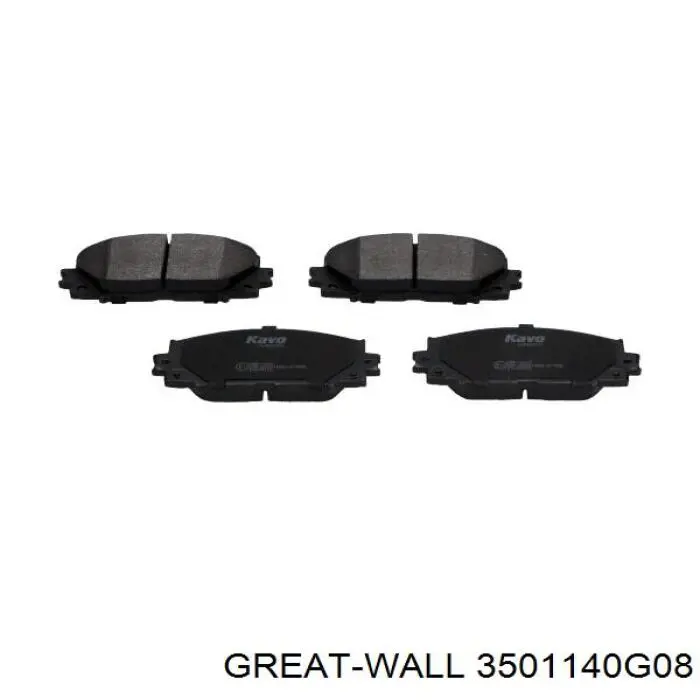 3501140G08 Great Wall Sapatas do freio dianteiras de disco
