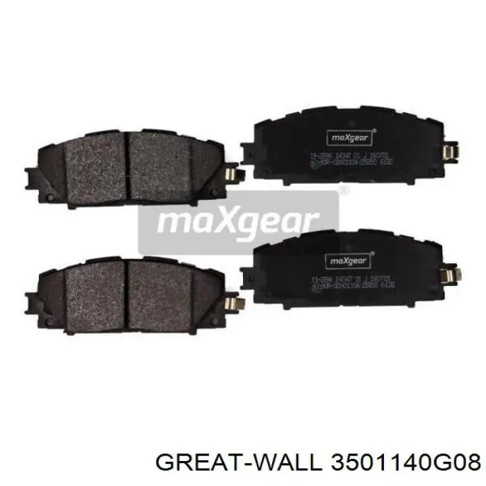 3501140G08 Great Wall Sapatas do freio dianteiras de disco