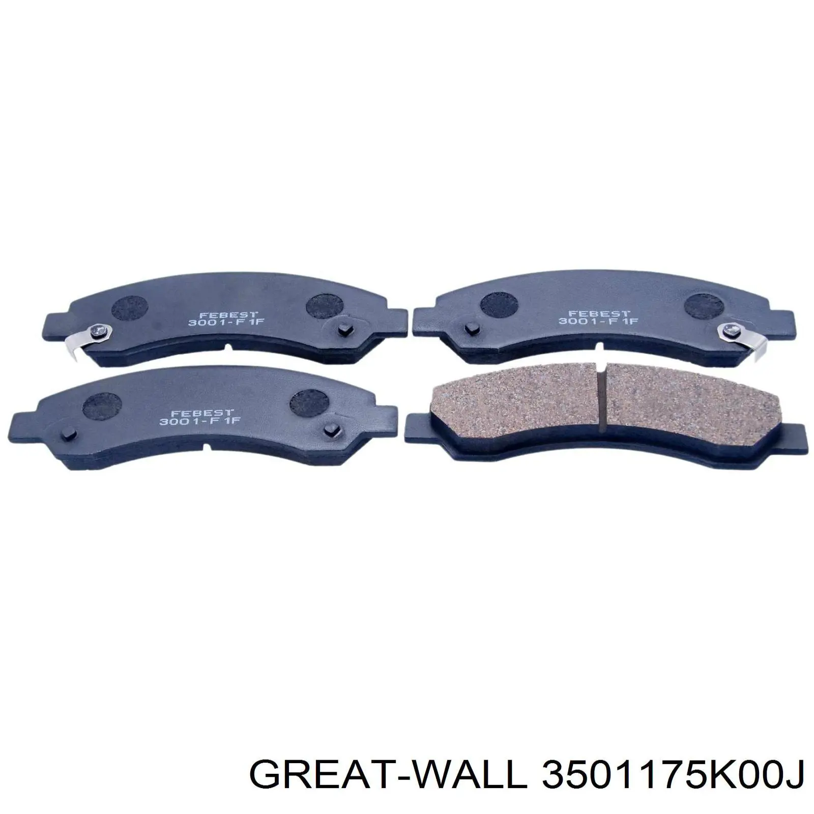 3501175K00J Great Wall Sapatas do freio dianteiras de disco