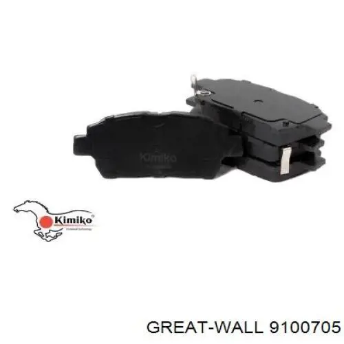 Sapatas do freio dianteiras de disco Great Wall 9100705 preço, a partir de 20,34 USD