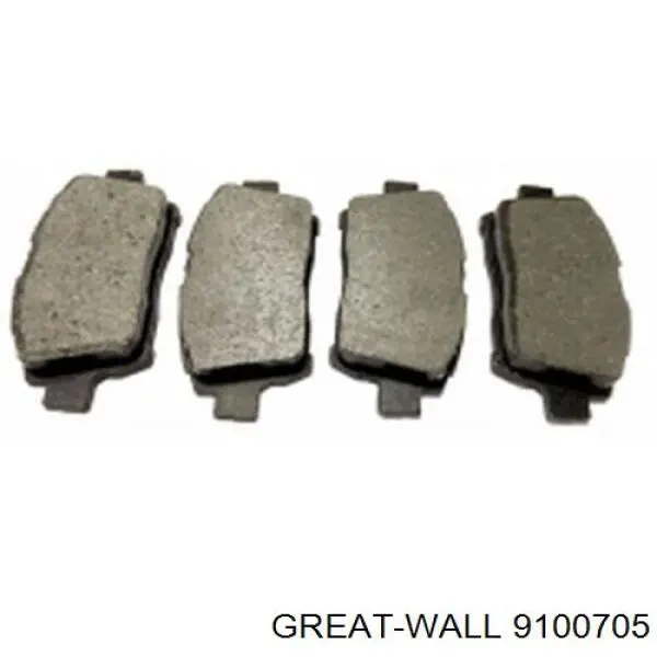 Compre 9100705 Great Wall Sapatas do freio dianteiras de disco