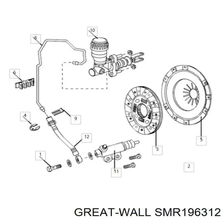 Disco de embraiagem Great Wall SMR196312 preço, a partir de 80,43 USD