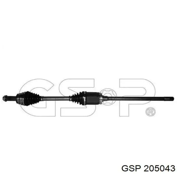 Semieixo (acionador) dianteiro direito GSP 205043 preço, a partir de 150,97 USD