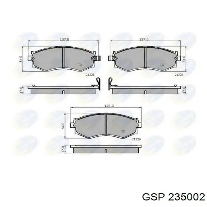 Semieixo (acionador) dianteiro GSP 235002 preço, a partir de 106,41 USD