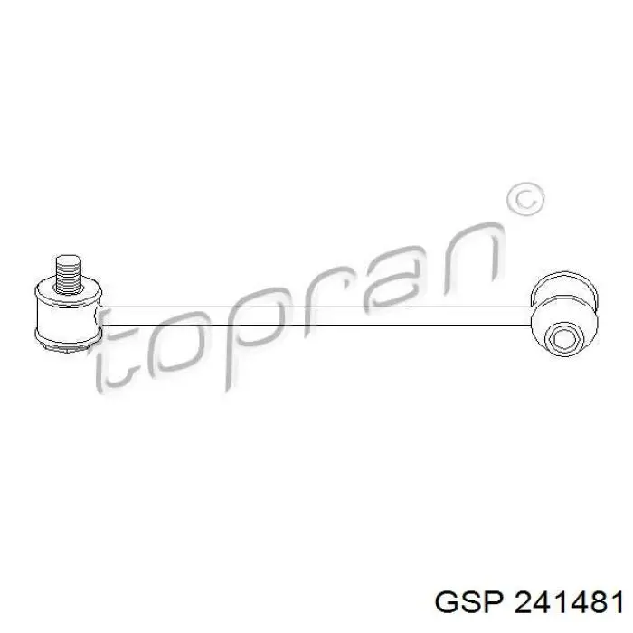 Semieixo (acionador) dianteiro esquerdo GSP 241481 preço, a partir de 146,08 USD