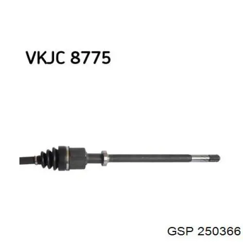Semieixo (acionador) dianteiro direito GSP 250366 preço, a partir de 157,32 USD