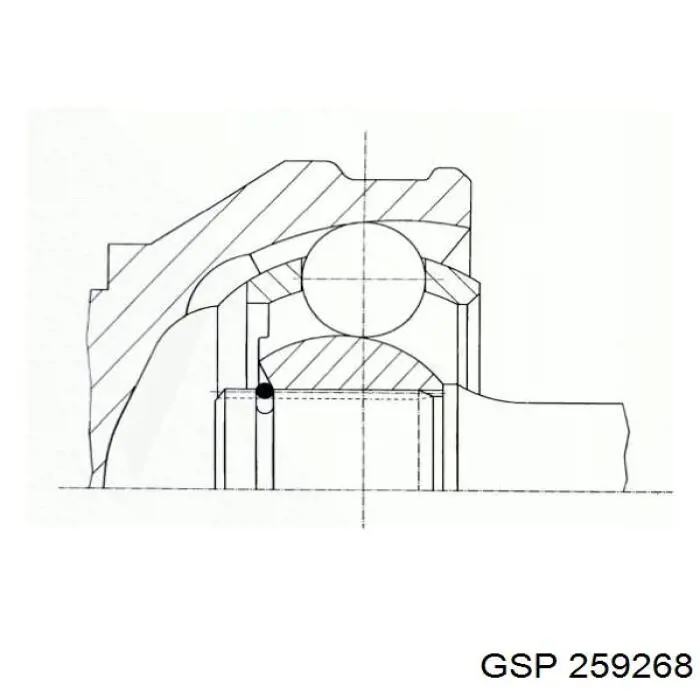 Semieixo (acionador) dianteiro esquerdo GSP 259268 preço, a partir de 68,10 USD