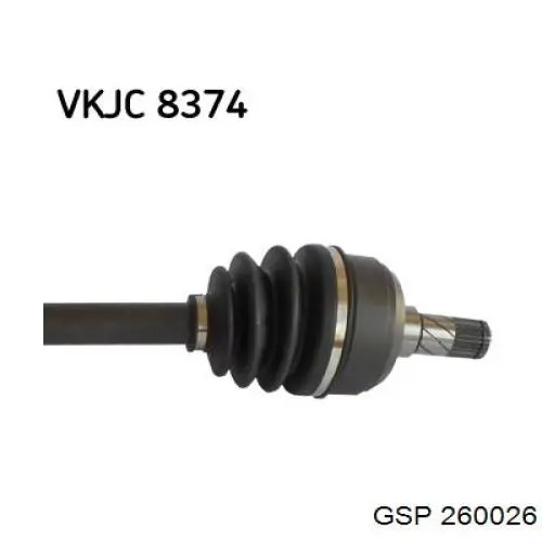 Semieixo (acionador) dianteiro esquerdo Trakmotive/Surtrack 300571 preço, a partir de 69,81 USD