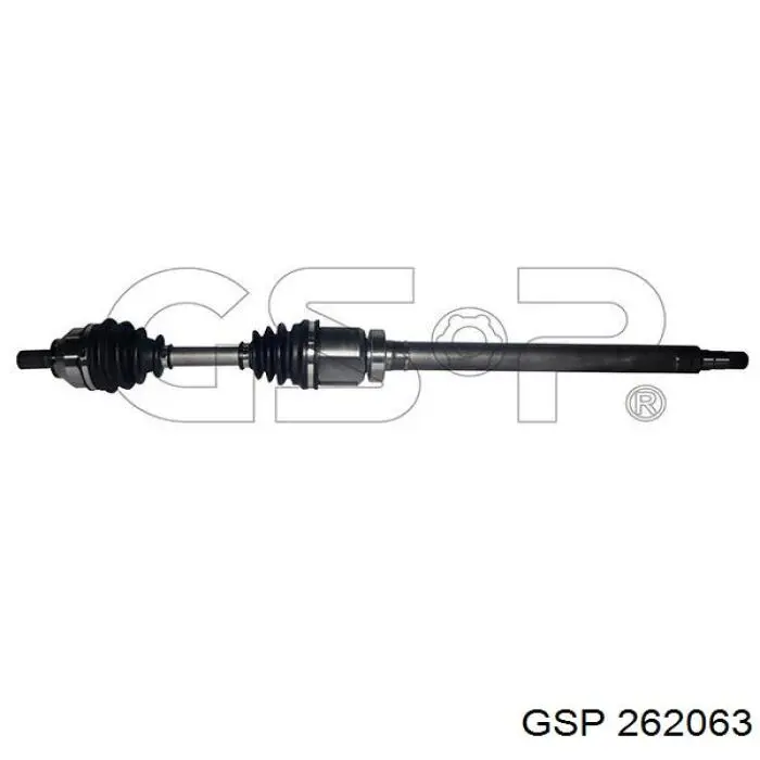 Semieixo (acionador) dianteiro direito GSP 262063 preço, a partir de 136,22 USD