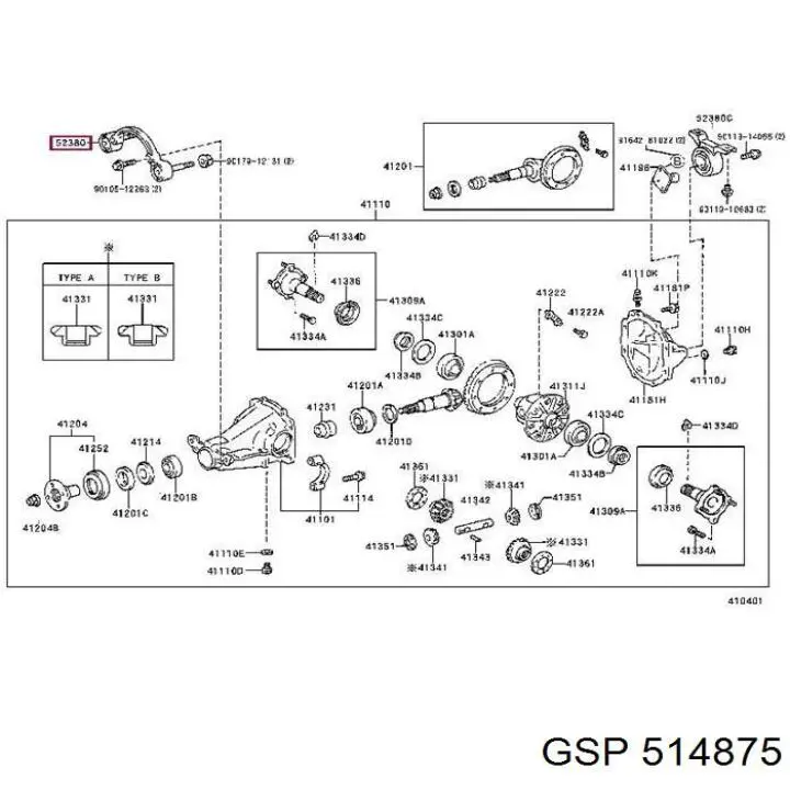 Consola (travessa) dianteira de redutor traseiro GSP 514875 preço, a partir de 12,21 USD