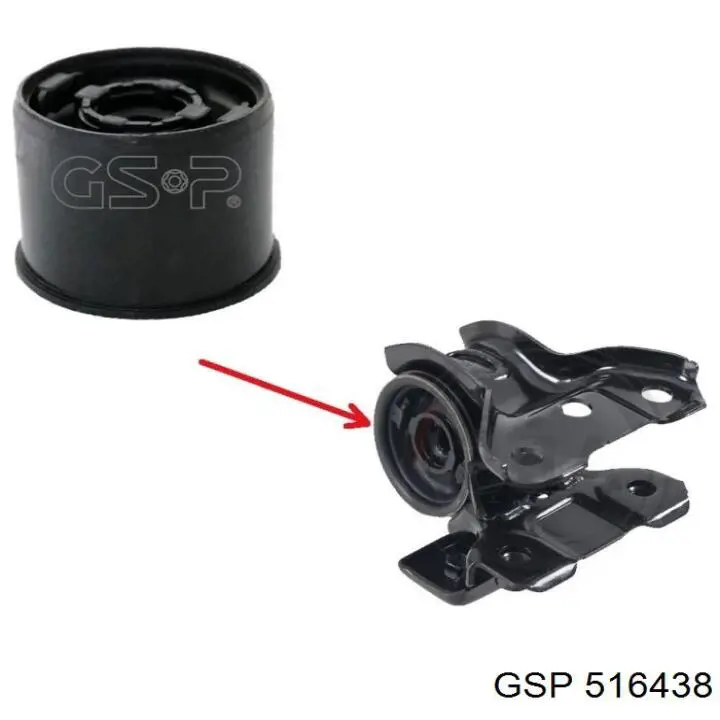 Bloco silencioso dianteiro do braço oscilante inferior GSP 516438 preço, a partir de 14,58 USD