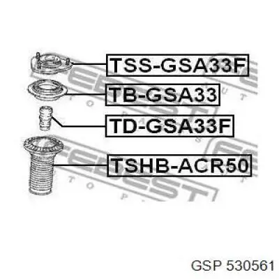 Rolamento de suporte do amortecedor dianteiro GSP 530561 preço, a partir de 19,60 USD