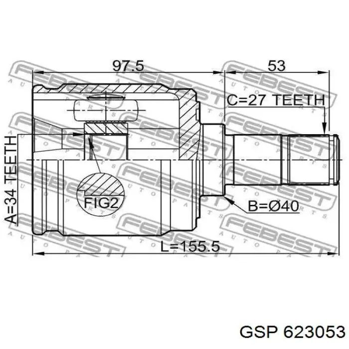 Junta homocinética interna dianteira esquerda Honda 44310SEAE00 preço, a partir de 45,64 USD
