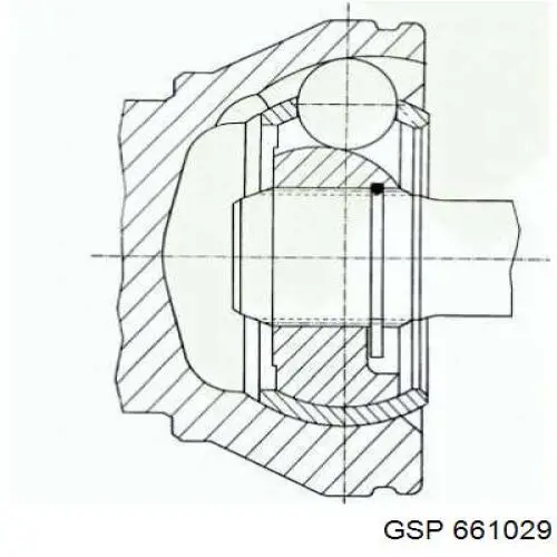 Junta homocinética interna dianteira esquerda GSP 661029 preço, a partir de 75,00 USD