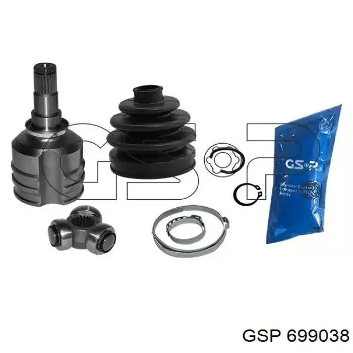 Junta homocinética interna dianteira GSP 699038 preço, a partir de 48,61 USD