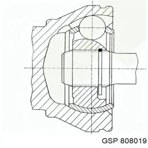 Junta homocinética externa dianteira GSP 808019 preço, a partir de 38,25 USD