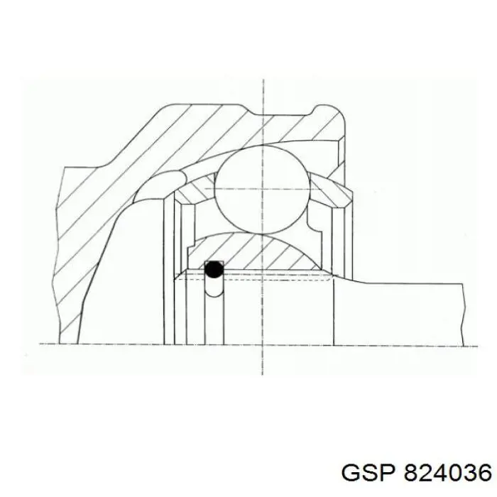 Junta homocinética externa dianteira GSP 824036 preço, a partir de 42,71 USD