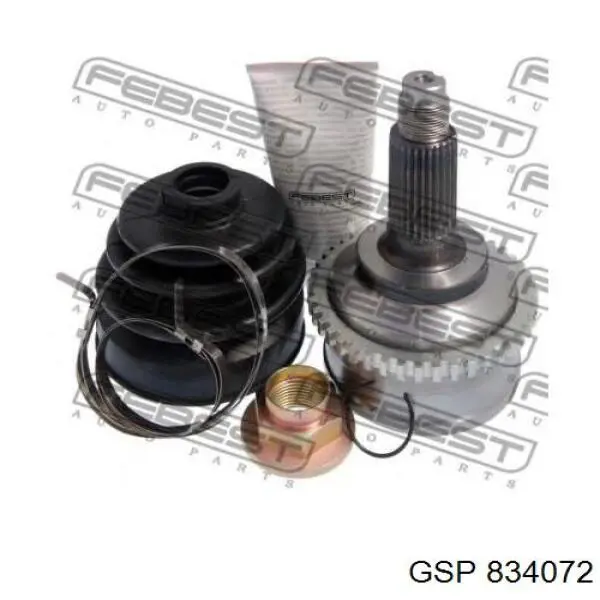 Junta homocinética externa dianteira GSP 834072 preço, a partir de 36,20 USD