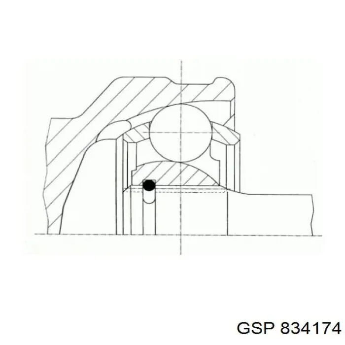 Junta homocinética externa dianteira GSP 834174 preço, a partir de 47,61 USD