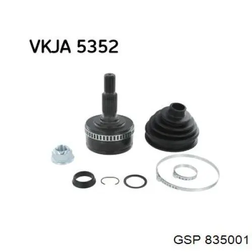Junta homocinética externa dianteira GSP 835001 preço, a partir de 45,04 USD