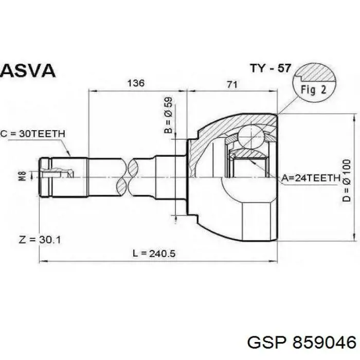 Compre 4340560120 Toyota Junta homocinética externa dianteira
