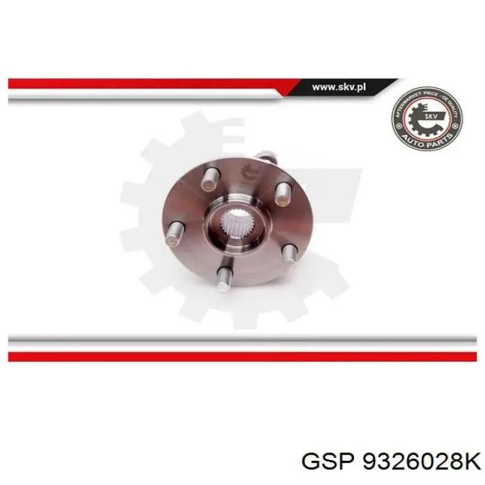 Cubo dianteiro GSP 9326028K preço, a partir de 82,04 USD