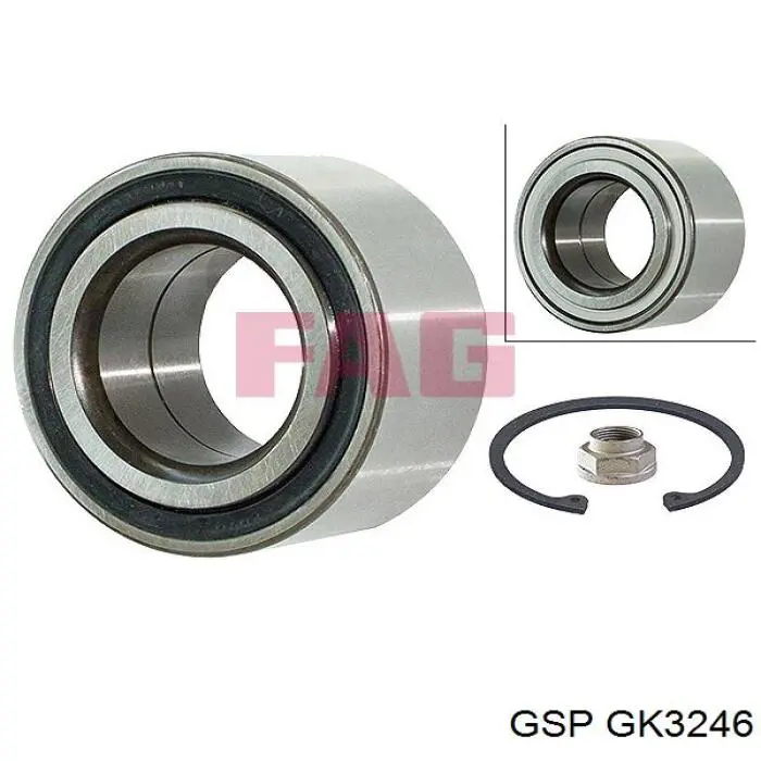 Rolamento de cubo dianteiro GSP GK3246 preço, a partir de 28,30 USD