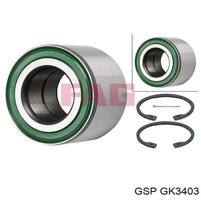 Compre GK3403 GSP Rolamento de cubo dianteiro