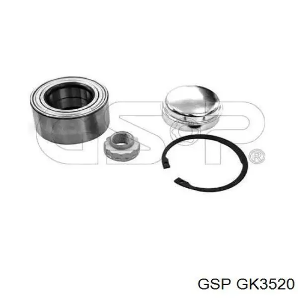 Rolamento de cubo dianteiro GSP GK3520 preço, a partir de 30,96 USD