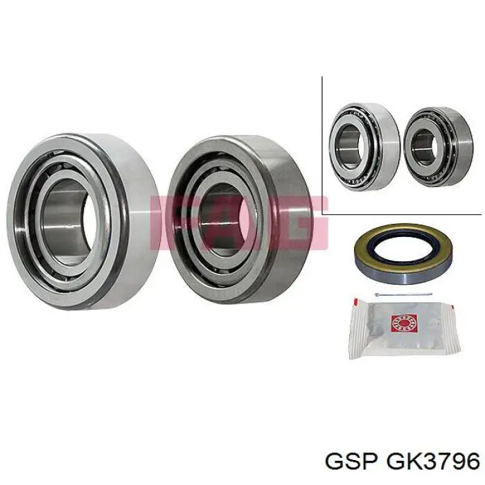 Rolamento de cubo traseiro GSP GK3796 preço, a partir de 16,48 USD