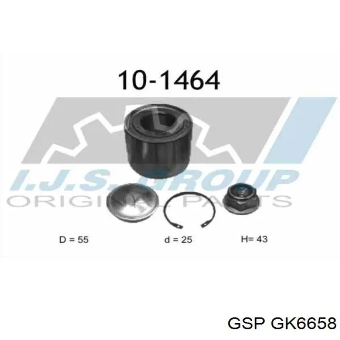 Rolamento de cubo traseiro GSP GK6658 preço, a partir de 23,11 USD