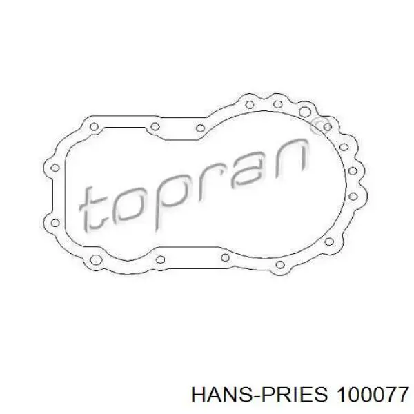 100077 Hans Pries (Topran) Vedante de tampa da caixa de mudança