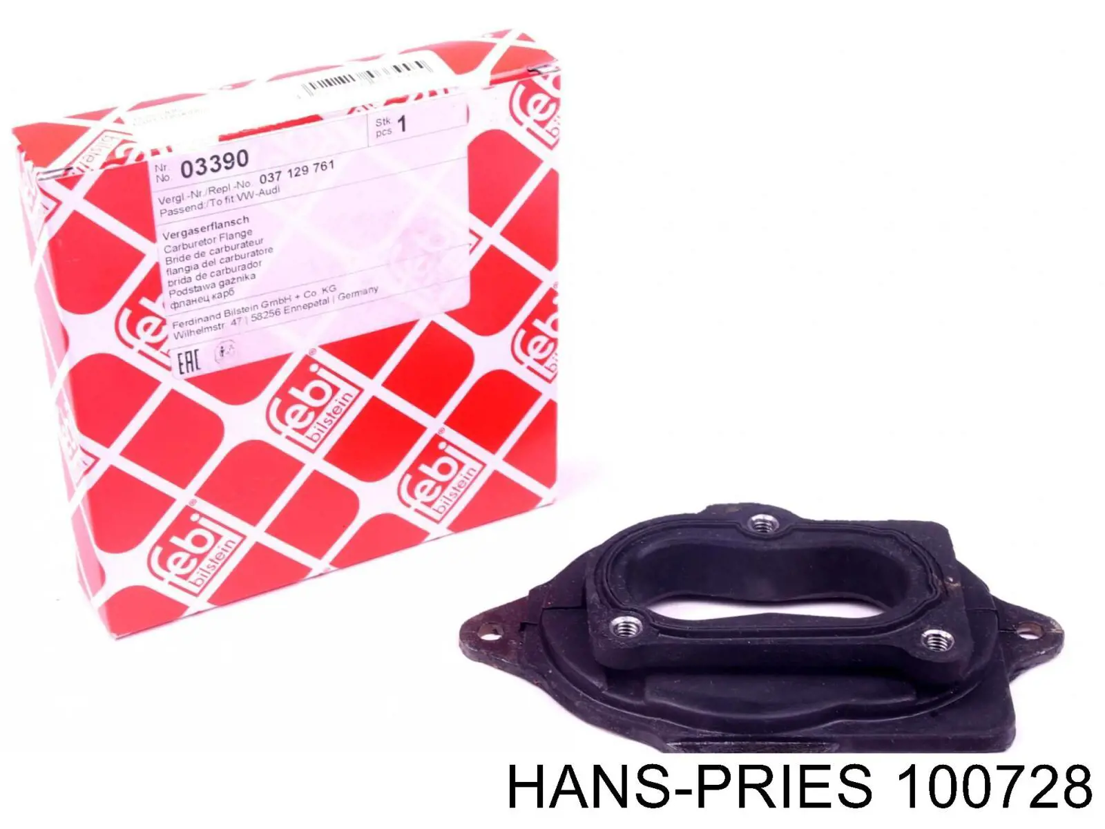 Compre 100728 Hans Pries (Topran) Flange de carburador